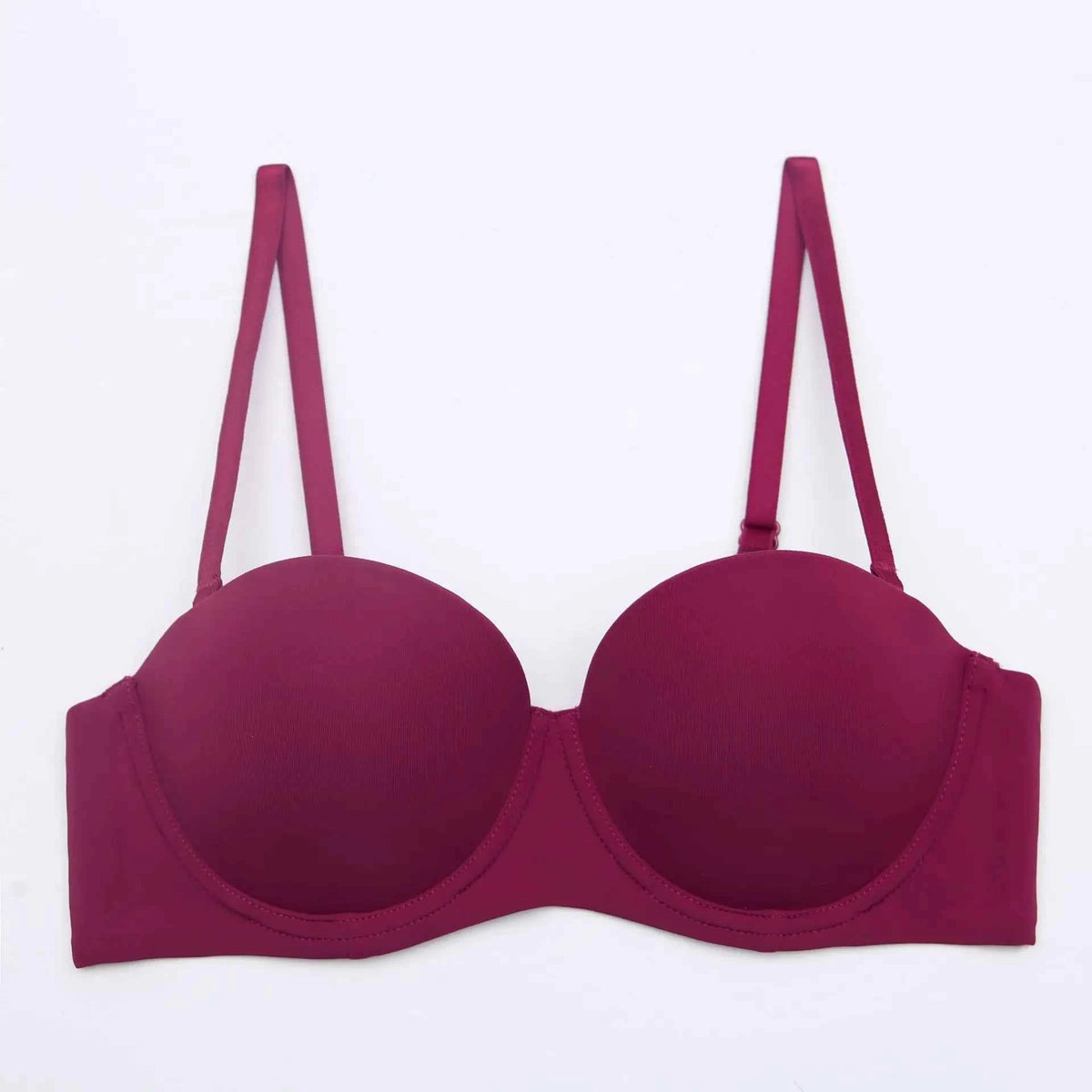 Seamless Half-Cup Push-Up Bra