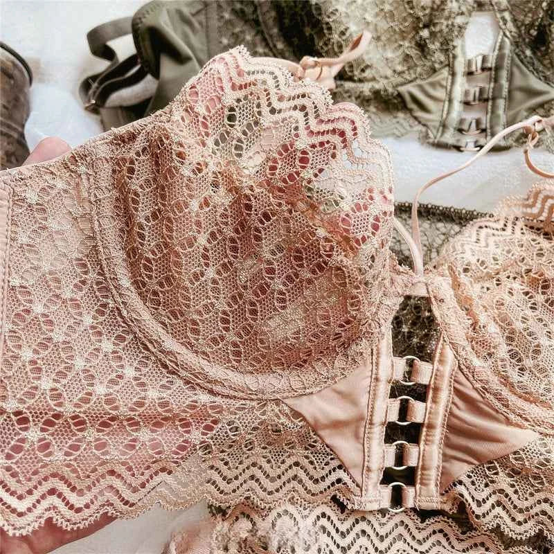 Ultra-Thin Hollow Bra Set