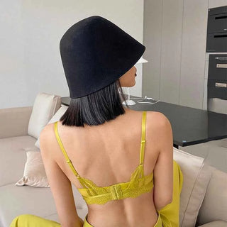 Lace Embroidery Temptation Push-Up Bra Set - CD Cup