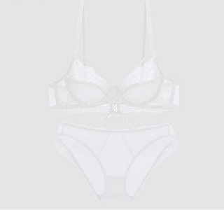Bandage Transparent Bra Set - Plus Size C/D/E Cup - SHOPPERS' CASTLE
