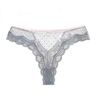 Embroidered Lace Low-Rise G-String
