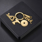 Personalized Hand Painted Name Date Keychain - Fashion Nameplate