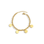 Engraved Name Thick Figaro Chain Bracelet - Stainless Steel - SHOPPERS' CASTLE