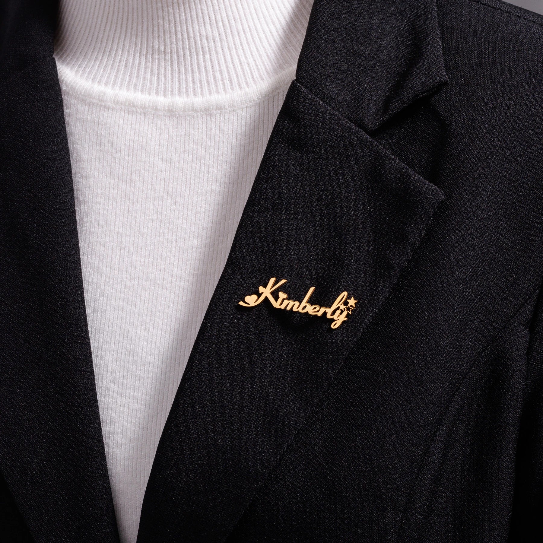 Personalized Name Logo Brooch - Butterfly Buckle Pin - SHOPPERS' CASTLE