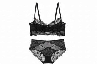 Ultra-Thin Eyelash Lace Bra - Plus Size