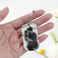 Engrave Name Picture Rectangle Keychain