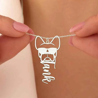 French Bulldog Name Necklace - Pet Lover's Jewelry