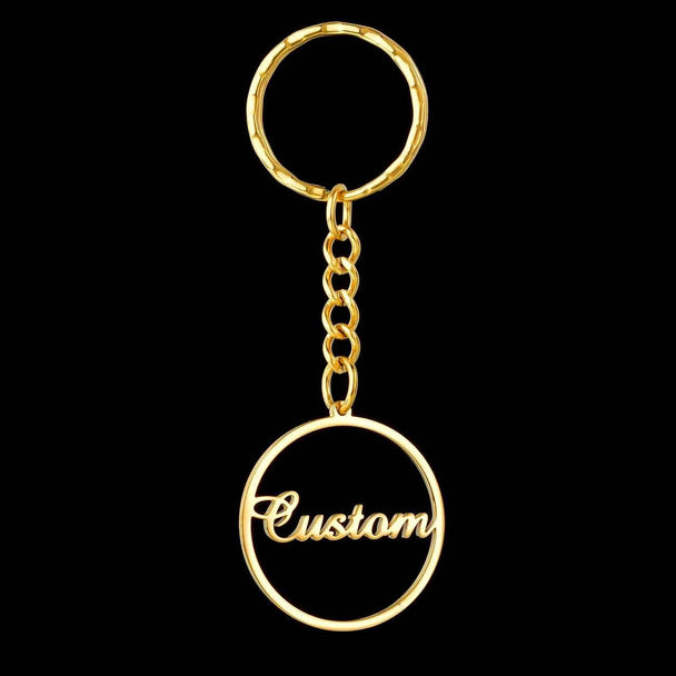 Personalized Name Heart Butterfly Keychain