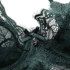 Ultra-Thin Eyelash Lace Bra - Plus Size
