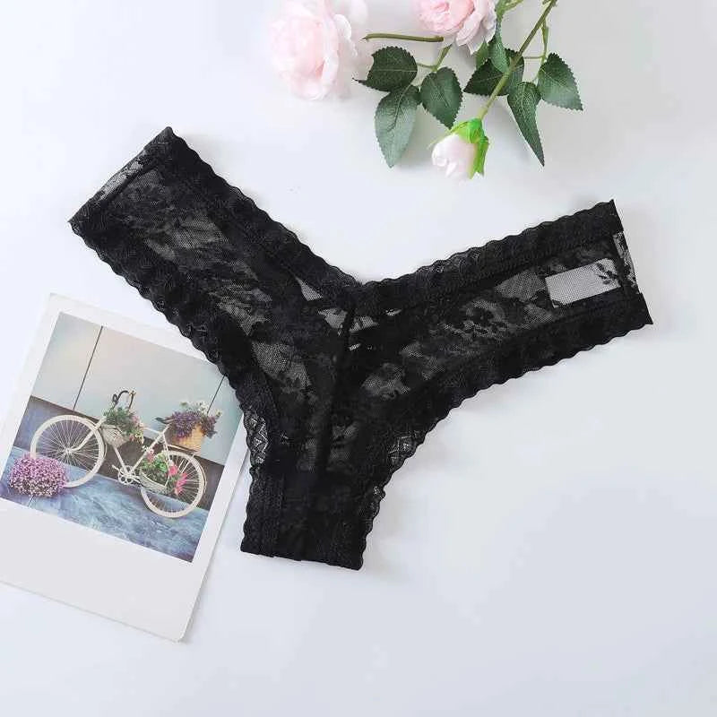 Sheer Lace Mini G-String