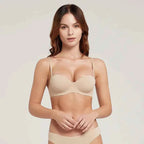 Seamless Half-Cup Push-Up Bra