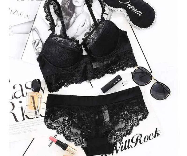 Lace Push-Up Bra - Plus Size C/D Cup