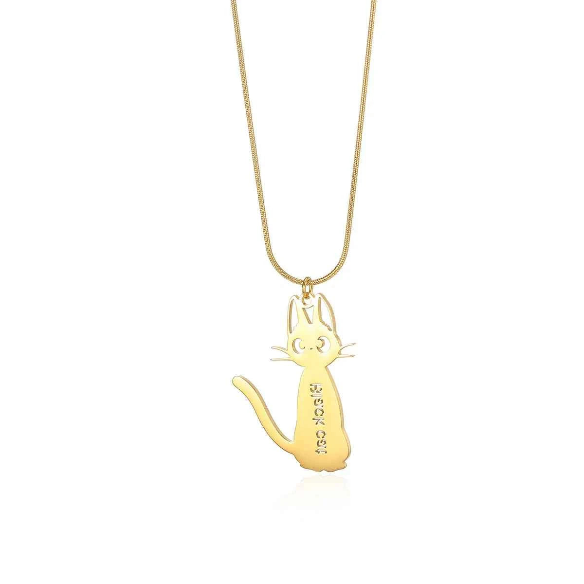 Cat Name Snake Chain Clavicle Necklace - Personality Jewelry