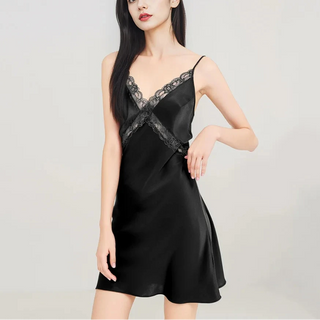 100% Mulberry Silk Nightgown & Robe Set - Luxury Sleepwear