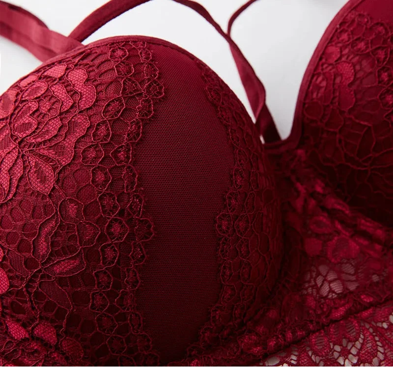 Lace Detail Cotton Push-Up - Everyday Elegance Bra
