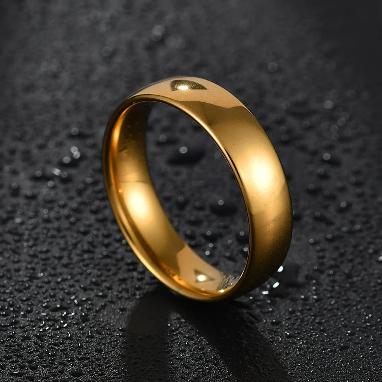 Personalized Sphere Glossy Ring - Stainless Steel - SHOPPERS' CASTLE