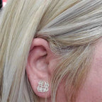 Personalized Monogram Name Stud Earrings - Stainless Steel