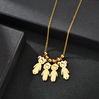 Personalized Children Name Necklace - Family Pendant - SHOPPERS' CASTLE