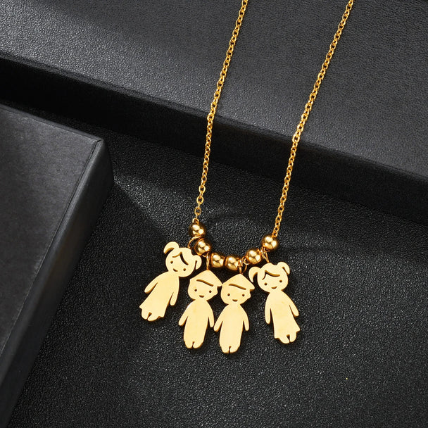 Personalized Children Name Necklace - Family Pendant - SHOPPERS' CASTLE