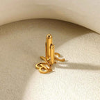 Customized Initial Letter Cufflinks - Groom Wedding Jewelry