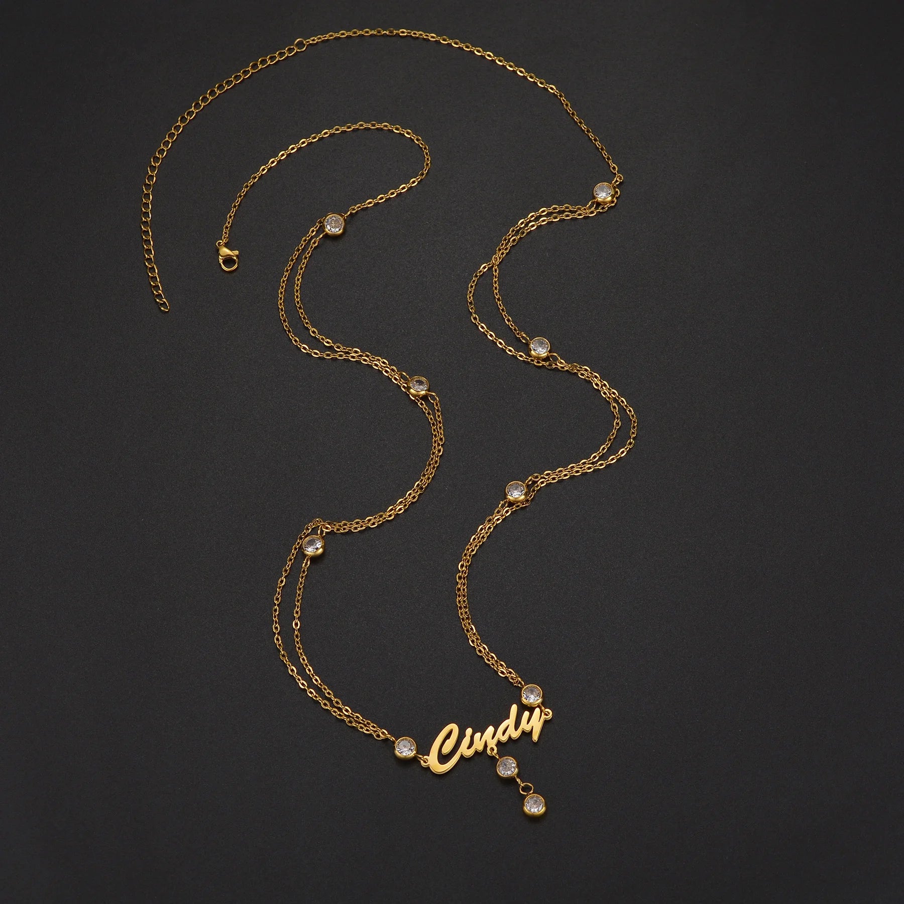 Custom Name Waist Chain with Stone - Sexy Beach Belly Chain - SHOPPERS' CASTLE