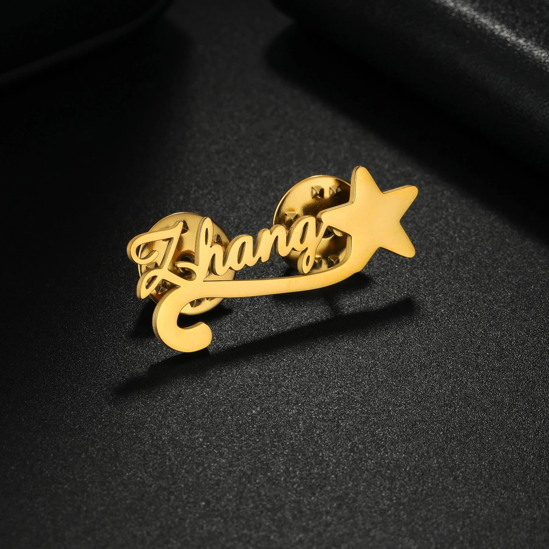 Personalized Name Logo Brooch - Butterfly Buckle Pin - SHOPPERS' CASTLE