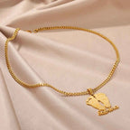 Custom Name Baby Feet Necklace - Nameplate Pendant