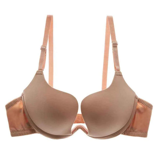 Deep U Plunge Seamless Push-Up Bra