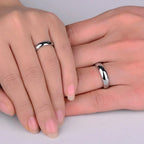 Personalized Sphere Glossy Ring - Stainless Steel - SHOPPERS' CASTLE