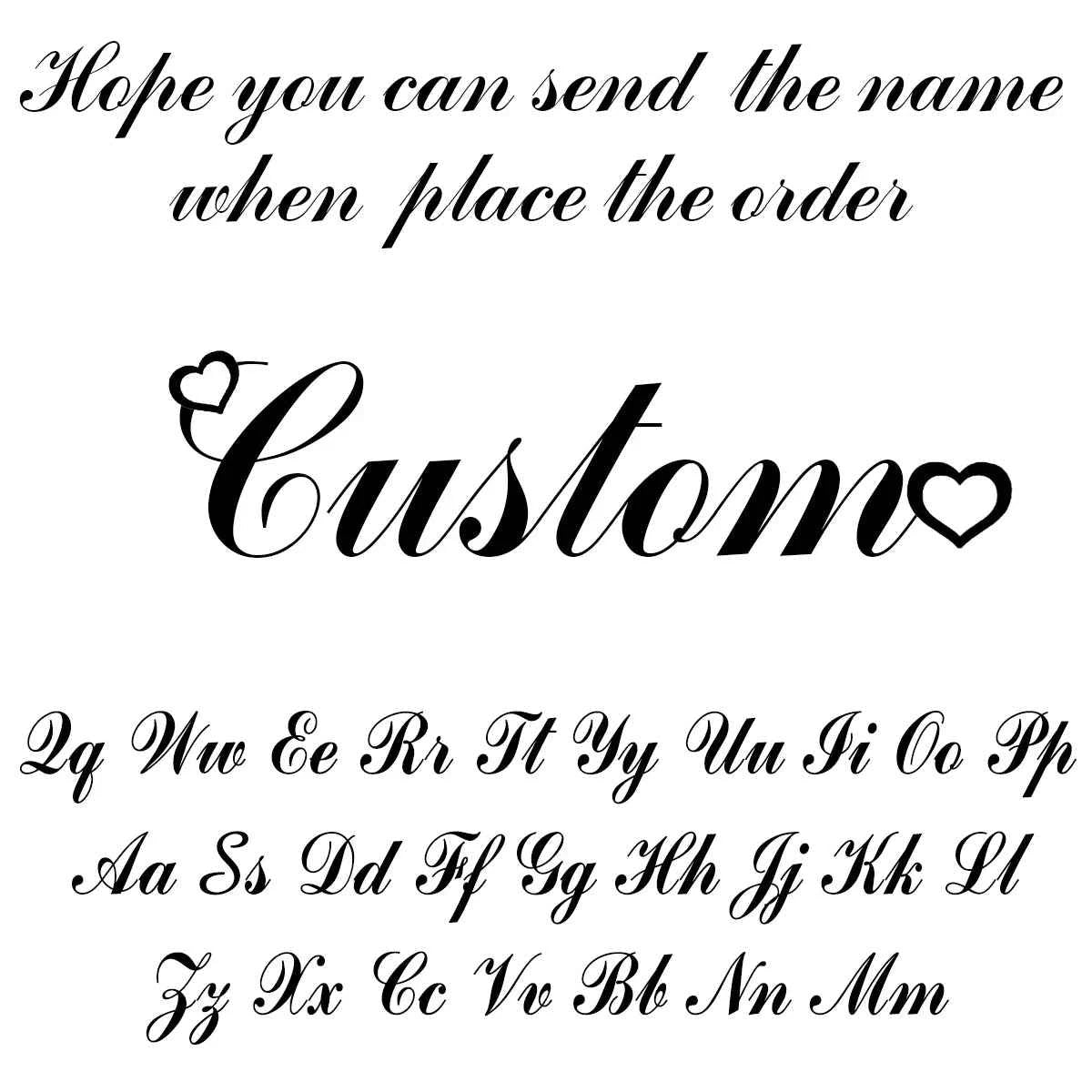 Personalized Name Fashion Keyring - Letter Nameplate Pendant