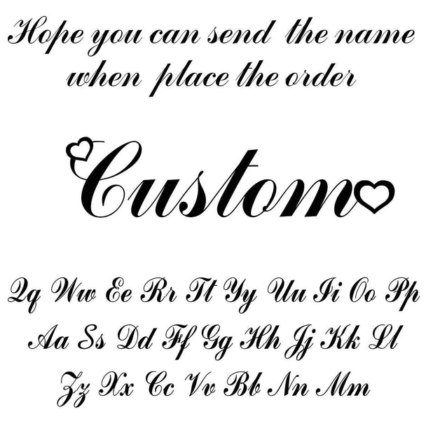 Personalized Name Fashion Keyring - Letter Nameplate Pendant