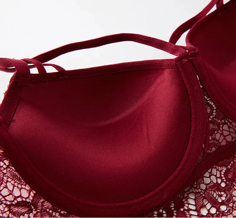 Lace Detail Cotton Push-Up - Everyday Elegance Bra