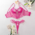 Heart Lace-Up Hollow Corset SetHeart Lace-Up Hollow Corset Set