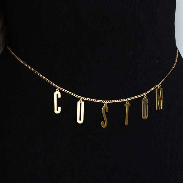 Personalized Name 2 Layer Waist Chain - Sexy Body Chain