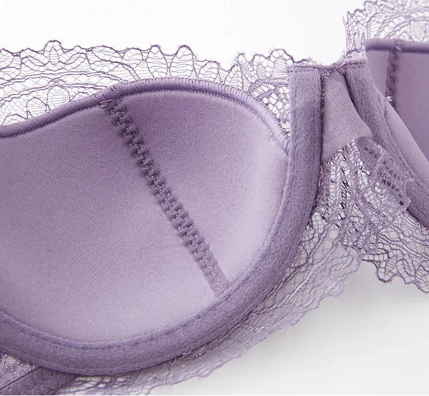 Lace Push-Up Bra - Plus Size D/E Cup