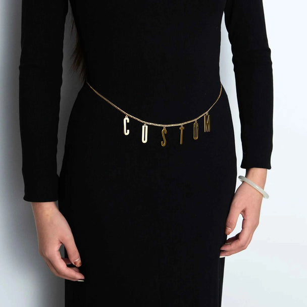Personalized Name 2 Layer Waist Chain - Sexy Body Chain