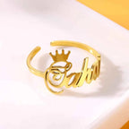 Personalized Name Ring - Open Design