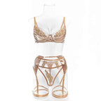 Floral Lace Brazilian Lingerie Set