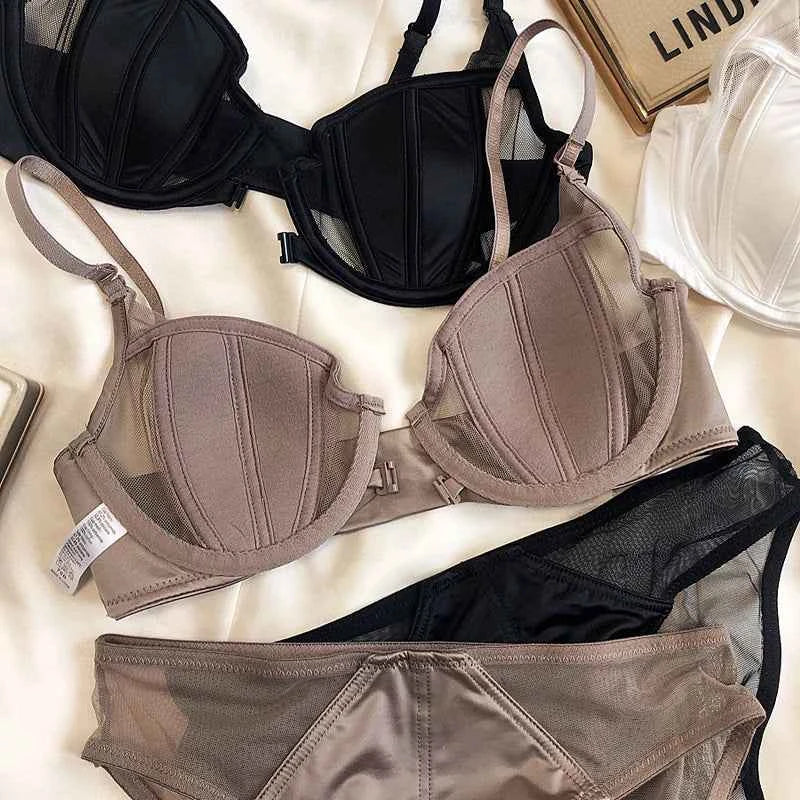 Front Buckle Push-Up Bra Set