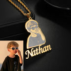 Engrave Picture Custom Name Choker Necklace - Family Gift - SHOPPERS' CASTLE