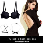 Deep U Plunge Seamless Push-Up Bra