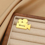 Custom Movie Name Brooch - Geometric Business Party