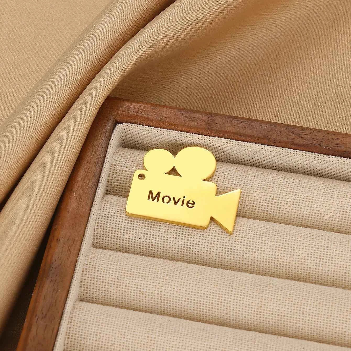 Custom Movie Name Brooch - Geometric Business Party