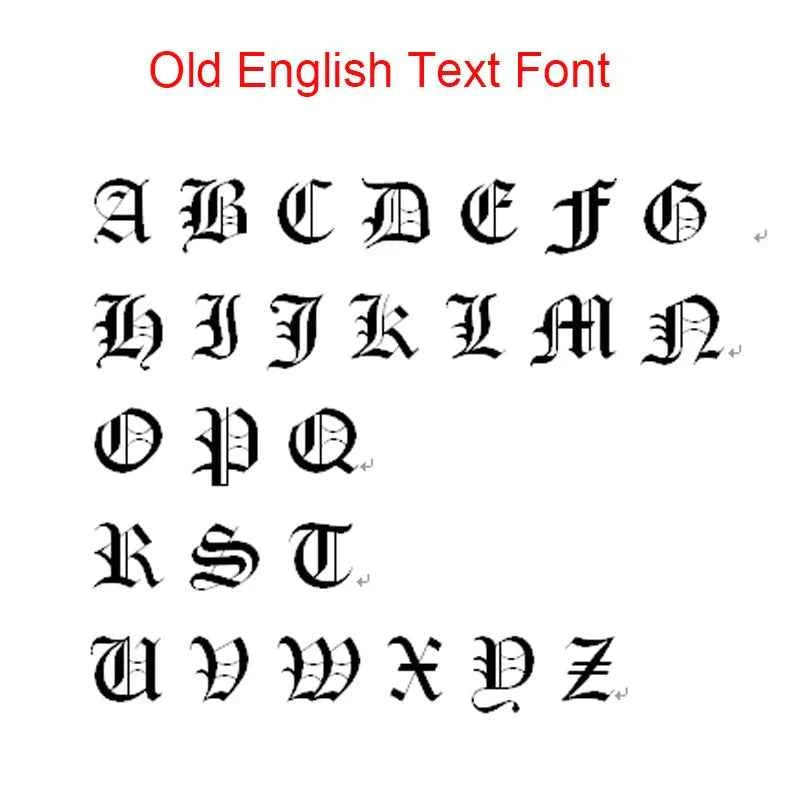 Custom Old English Name Cuban Chain Necklace - Handmade Pendant