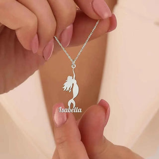 Mermaid Name Pendant Necklace - Summer Travel Jewelry