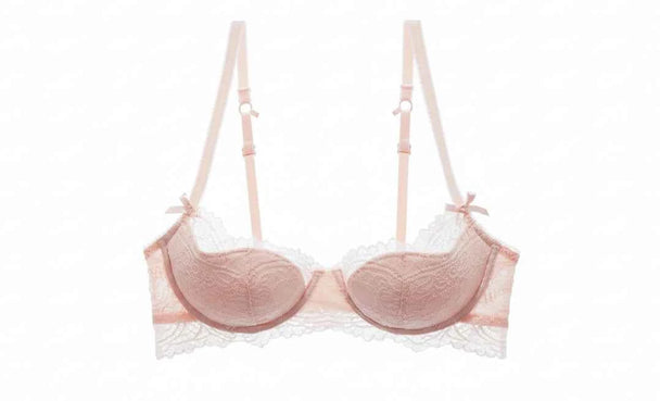 Lace Push-Up Bra - Plus Size D/E Cup