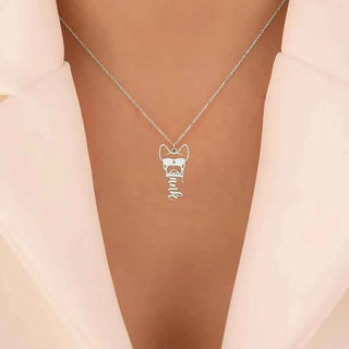 French Bulldog Name Necklace - Pet Lover's Jewelry