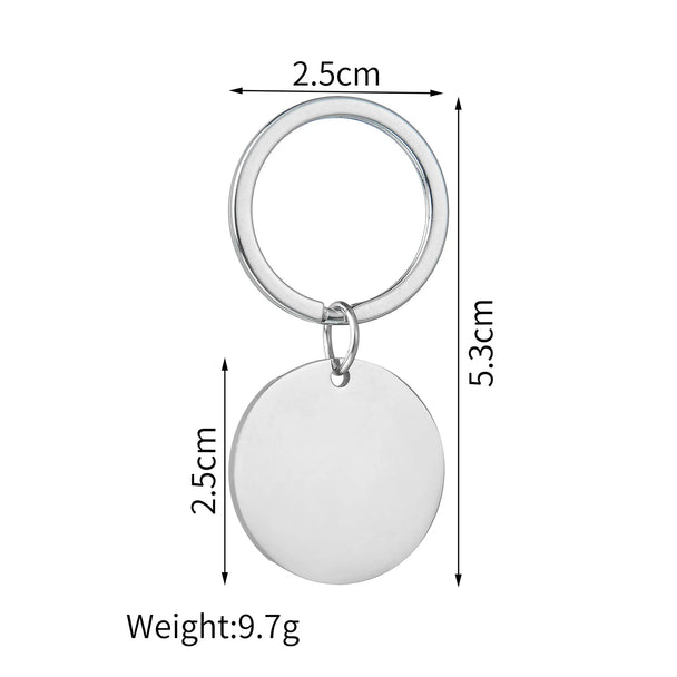 Engrave Name Picture Keychain - Square or Heart Design - SHOPPERS' CASTLE