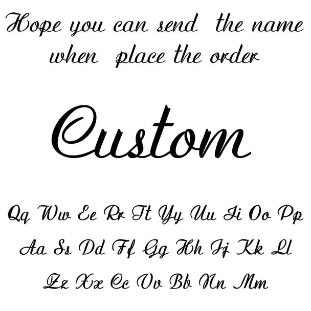 Personalized Name Fashion Keyring - Letter Nameplate Pendant