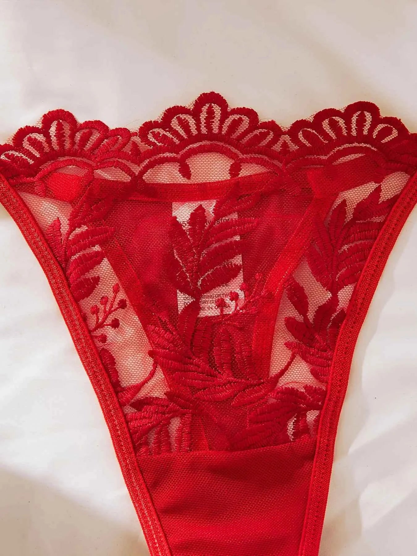 Embroidered Wedding Lingerie Set